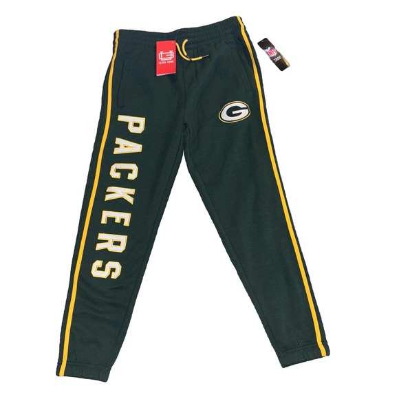 NEW Green Bay Packers Green NFL Team Apparel Tie Jogger Sweat Pants Womens M - Picture 1 of 5